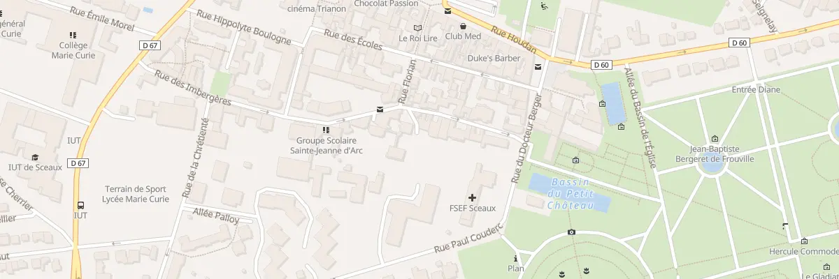 Plan du 11 Rue des Imbergères à Sceaux