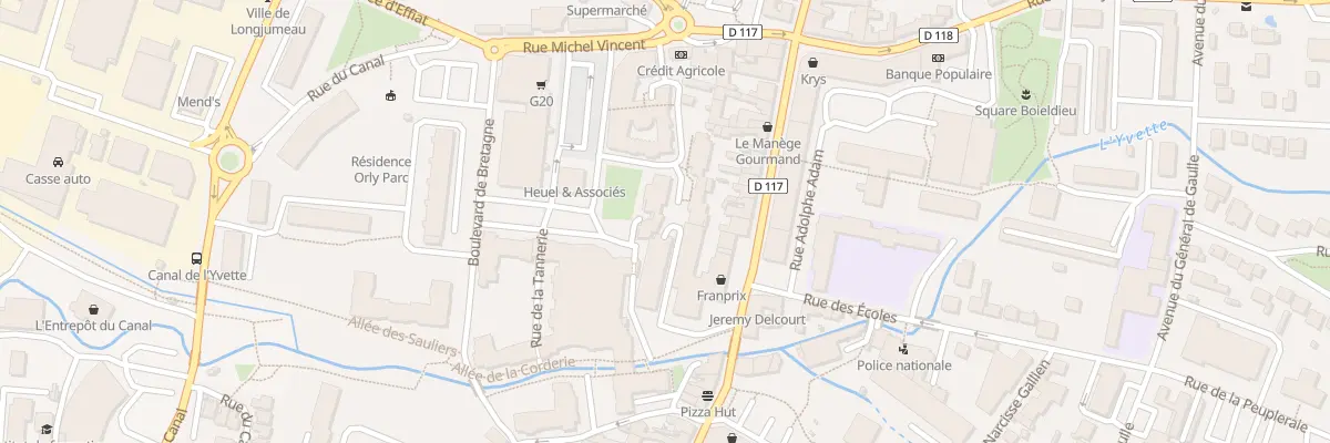 Plan du 84 Rue Pdt Francois Mitterrand à Longjumeau