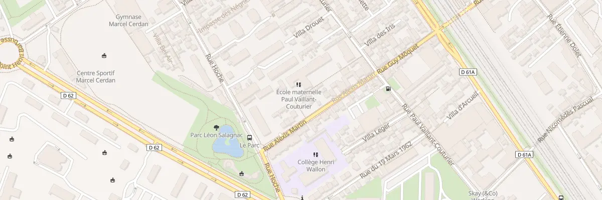 Plan du 20 Rue Alexis Martin à Malakoff