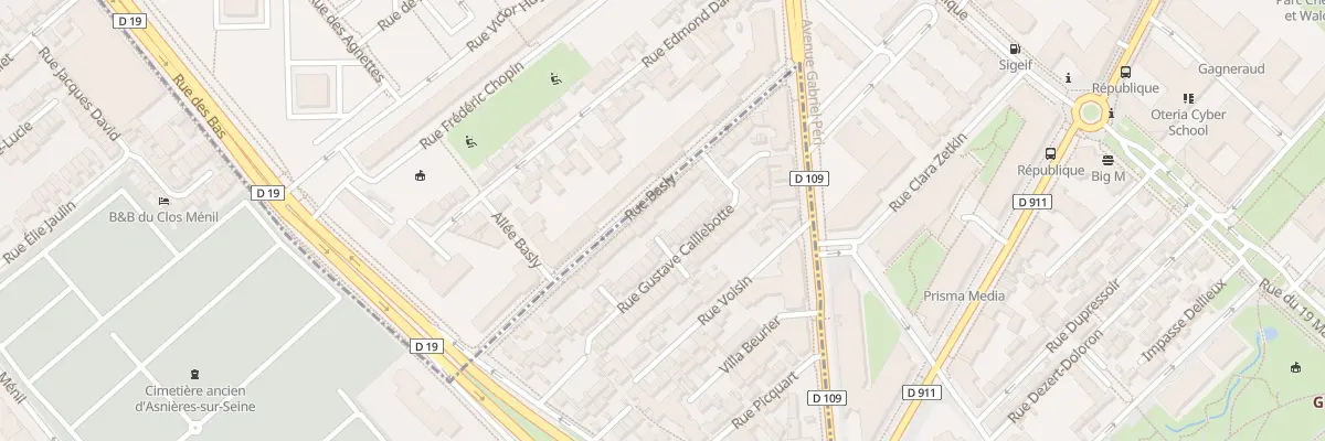 Plan du 48 Rue Basly à Asnières-sur-Seine