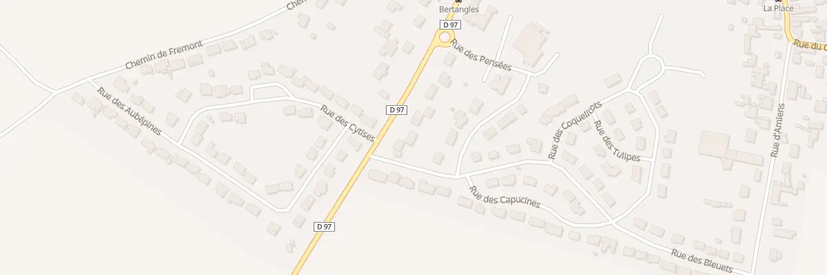 Plan du 25 Rue de St Sauveur à Bertangles