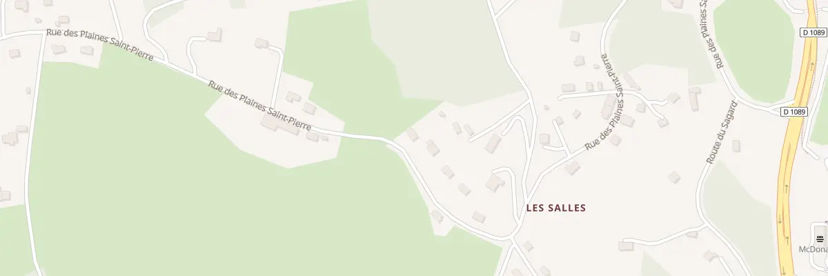 Plan du 64 Rue des Plaines Saint Pierre à Ussel