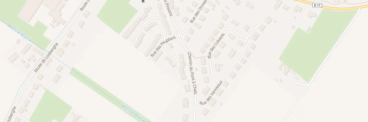 Plan du 8 Rue des Platanes à Brouckerque