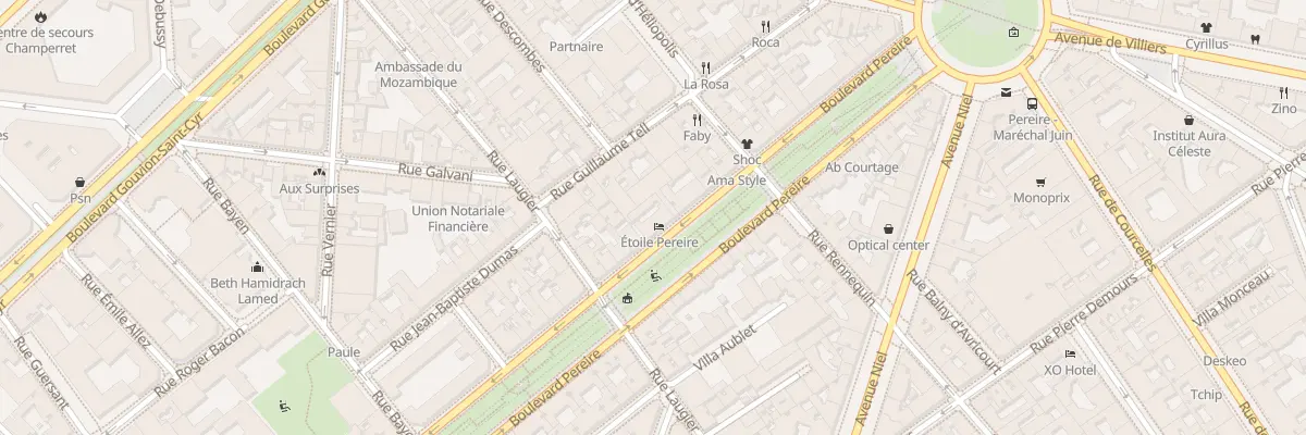 Plan du 146 Bd Pereire à Paris 17e Arrondissement