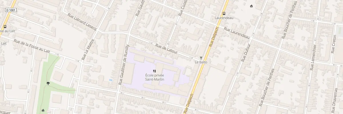 Plan du 42 Rue Latour à Amiens