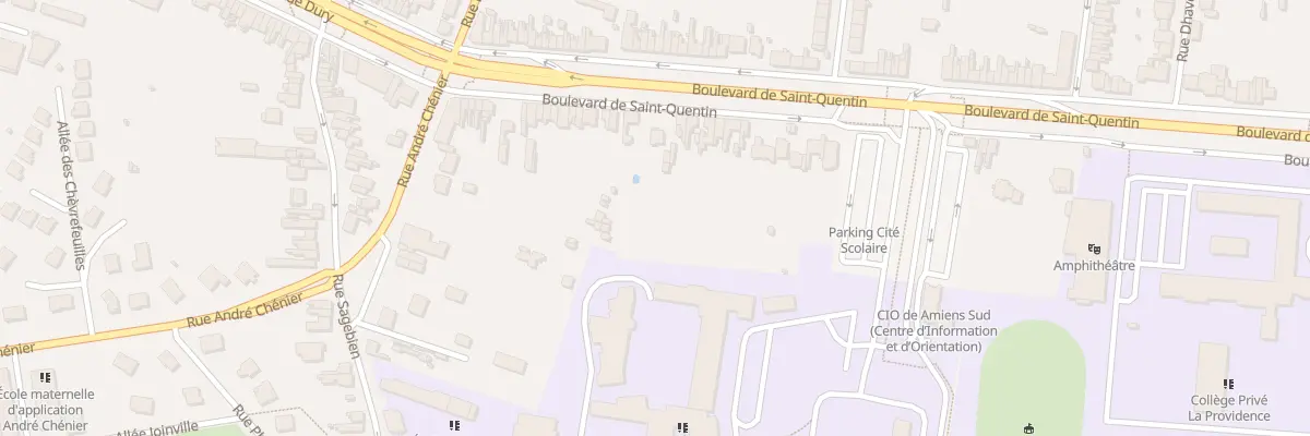 Plan du 46 Bd Saint-Quentin à Amiens
