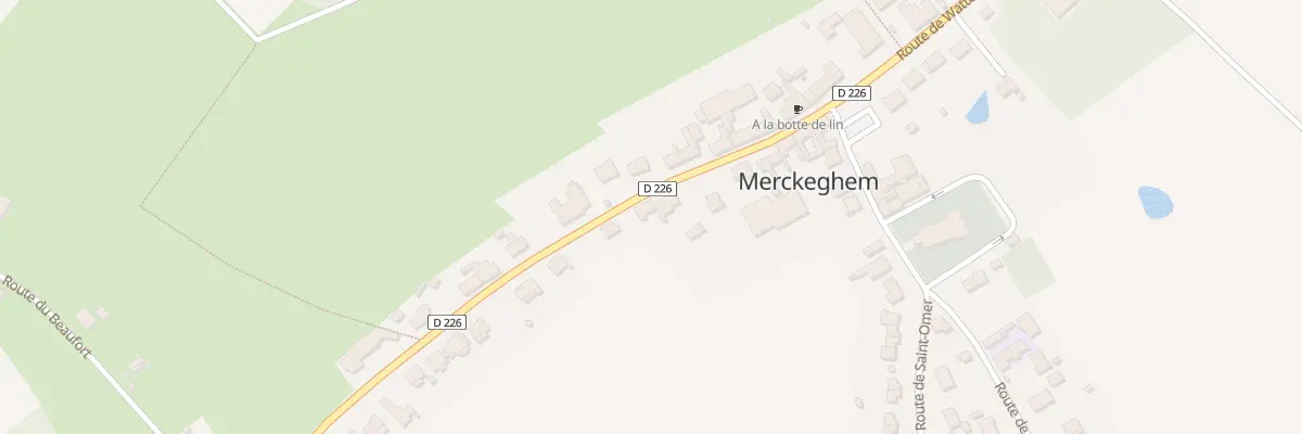 Plan du 275 Rte de Watten à Merckeghem