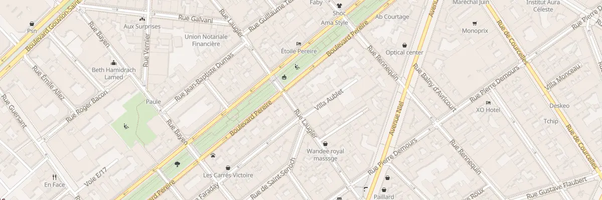 Plan du 48 Rue Laugier à Paris 17e Arrondissement