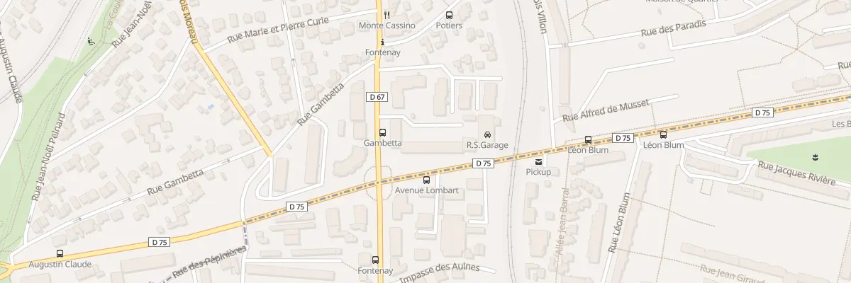 Plan du 1T Av Jean Perrin à Fontenay-aux-Roses