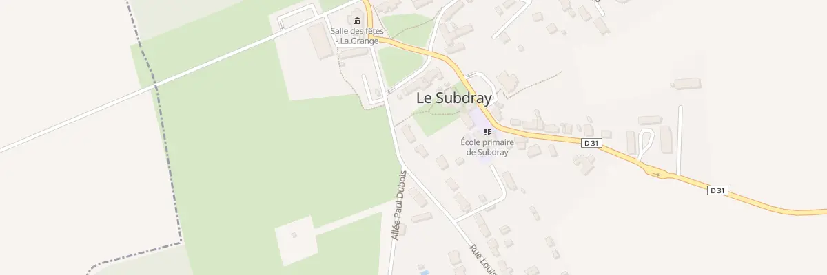 Plan du 1 Rue Louis Nerault au Subdray