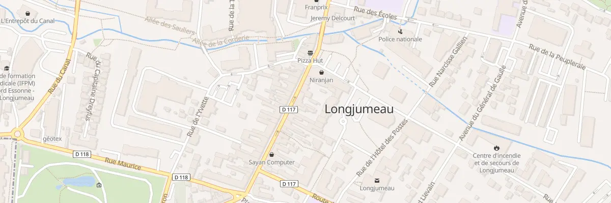 Plan du 109 Rue Pdt Francois Mitterrand à Longjumeau