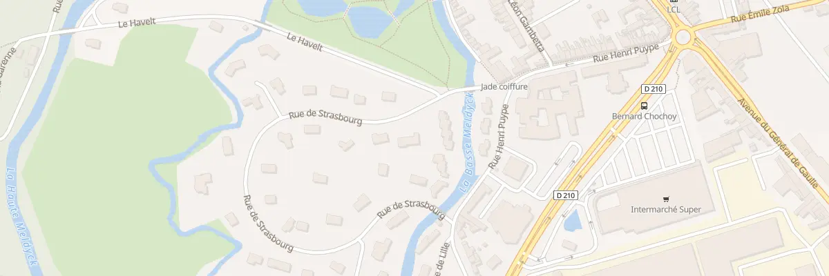 Plan du 2A Rue de Strasbourg à Arques