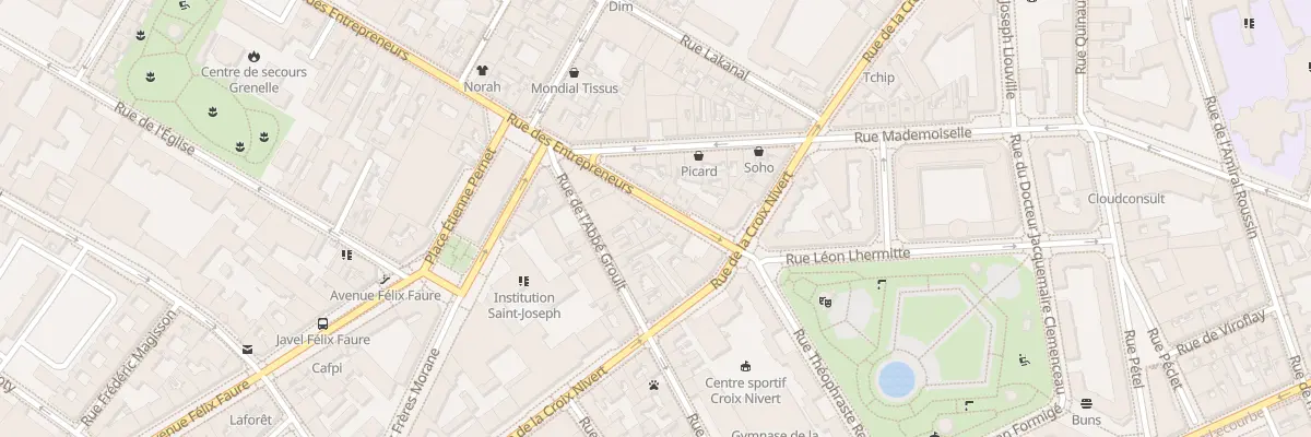 Plan du 112 Rue des Entrepreneurs à Paris 15e Arrondissement