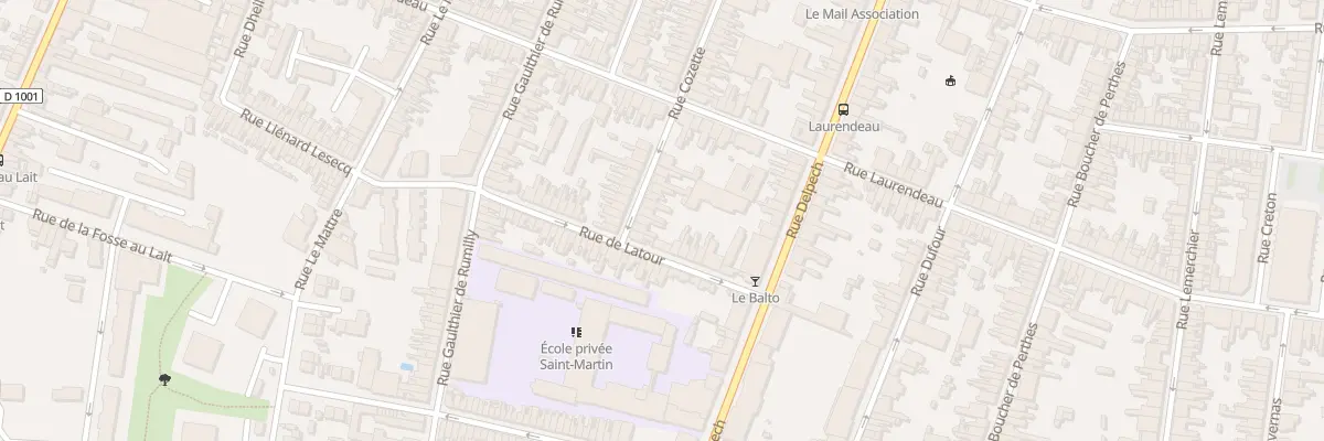 Plan du 51 Rue Cozette à Amiens