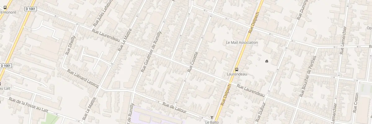 Plan du 42 Rue Cozette à Amiens