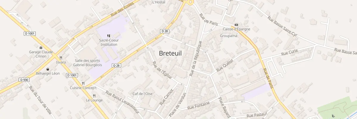 Plan du 24B Rue de la République à Breteuil