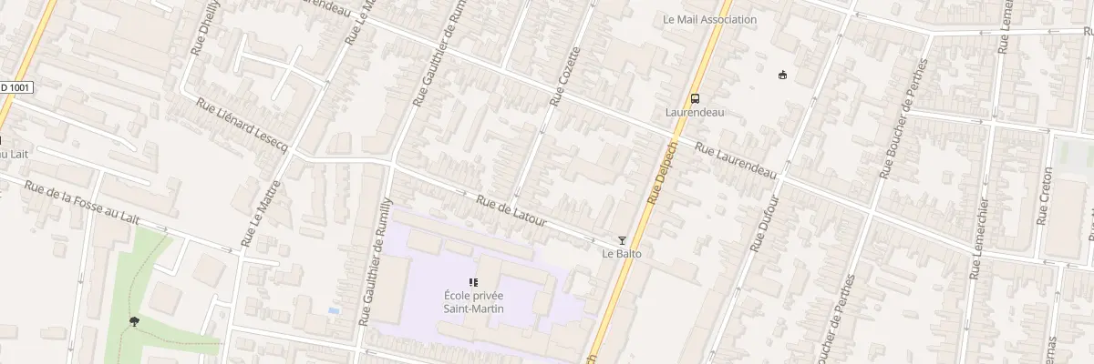 Plan du 49 Rue Cozette à Amiens