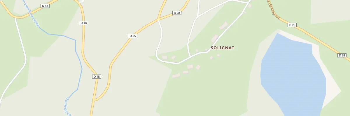 Plan du 1 Solignat à Magnat-l’Étrange