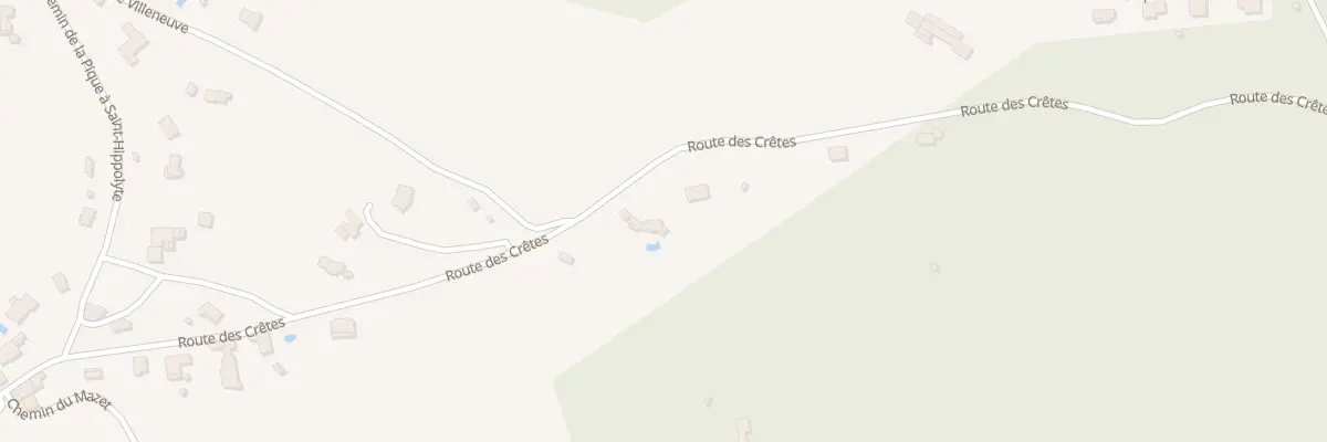 Plan du 204 Rte des Crêtes à Castres