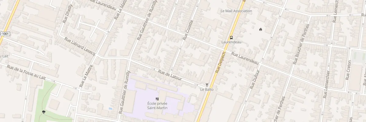 Plan du 45 Rue Cozette à Amiens