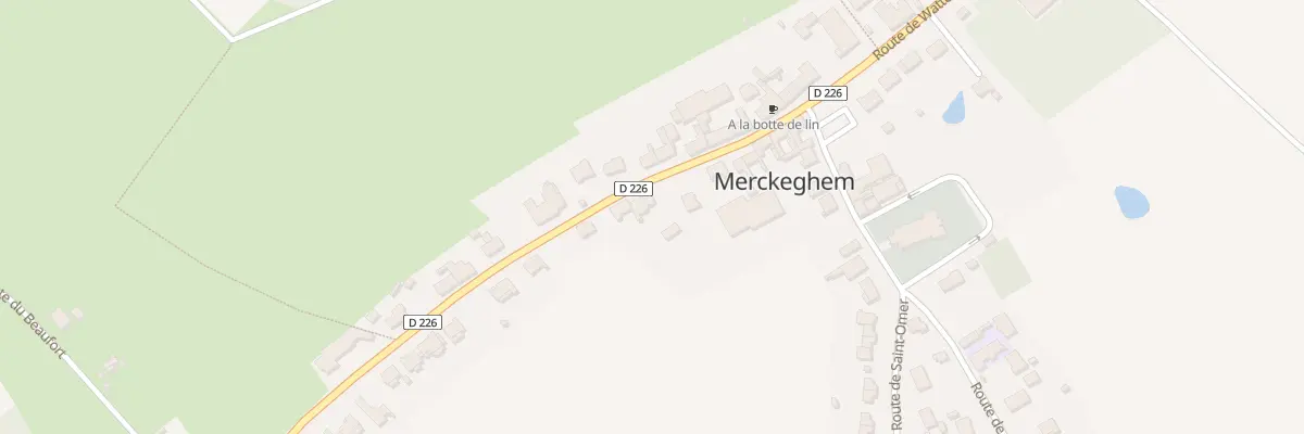Plan du 261 Rte de Watten à Merckeghem