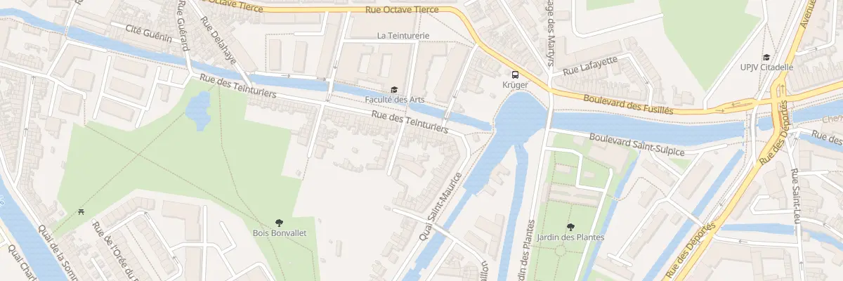 Plan du 13 Rue des Teinturiers à Amiens