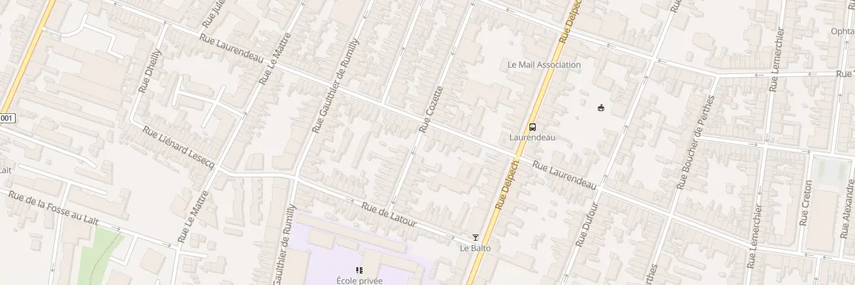 Plan du 35 Rue Cozette à Amiens