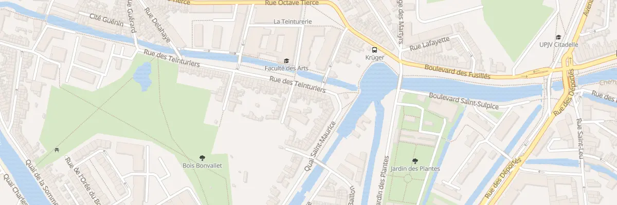 Plan du 11 Rue des Teinturiers à Amiens
