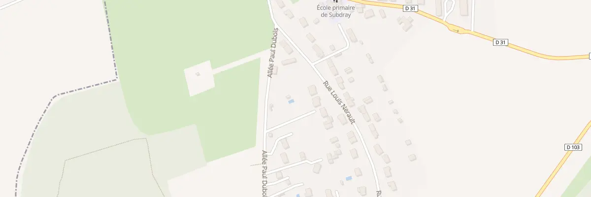Plan du 10 Rue Louis Nerault au Subdray