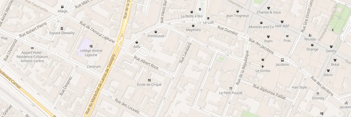 Plan du 12 Rue Lavalard à Amiens