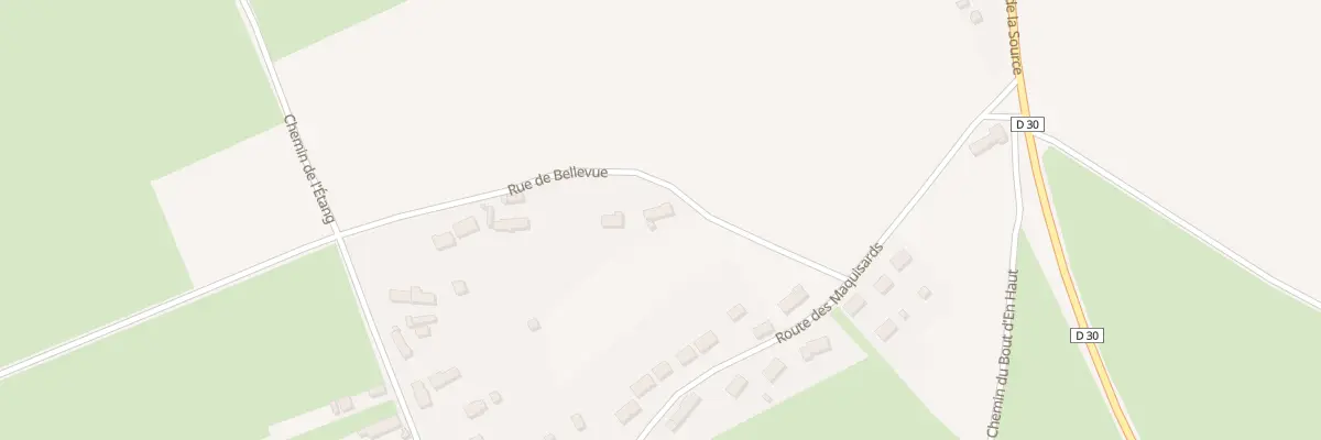 Plan du 1 Rue de Bellevue à Chambon-la-Forêt