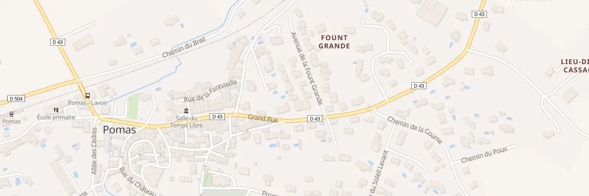 Plan du 5 Av de la Fount Grande à Pomas
