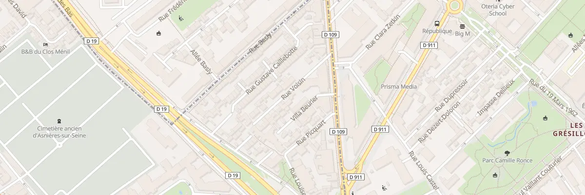 Plan du 83 Av Gabriel Péri à Asnières-sur-Seine