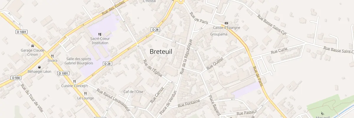 Plan du 24 Rue de la République à Breteuil