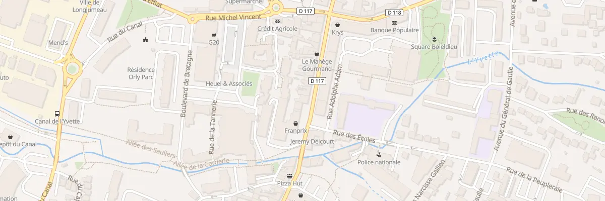 Plan du 76B Rue Pdt Francois Mitterrand à Longjumeau