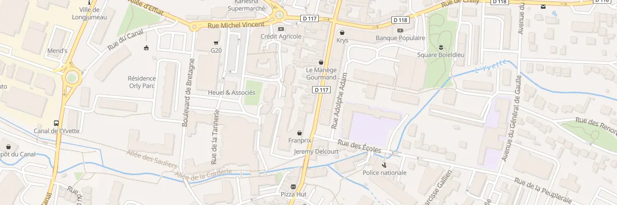 Plan du 76 Rue Pdt Francois Mitterrand à Longjumeau
