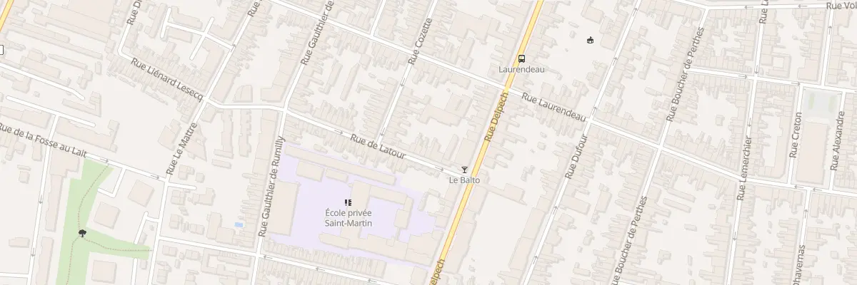 Plan du 25 Rue Latour à Amiens