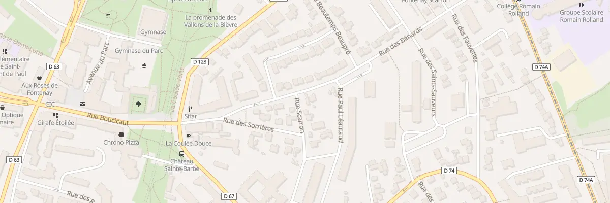 Plan du 42 Rue Scarron à Fontenay-aux-Roses