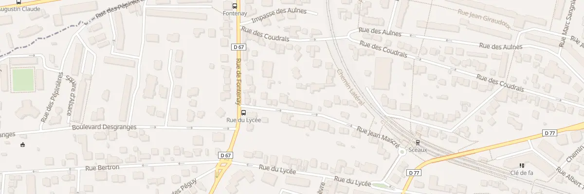 Plan du 13 Rue Jean Mascré à Sceaux