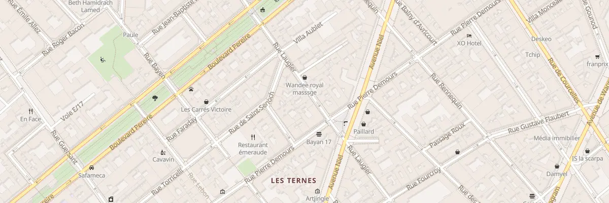 Plan du 39 Rue Laugier à Paris 17e Arrondissement