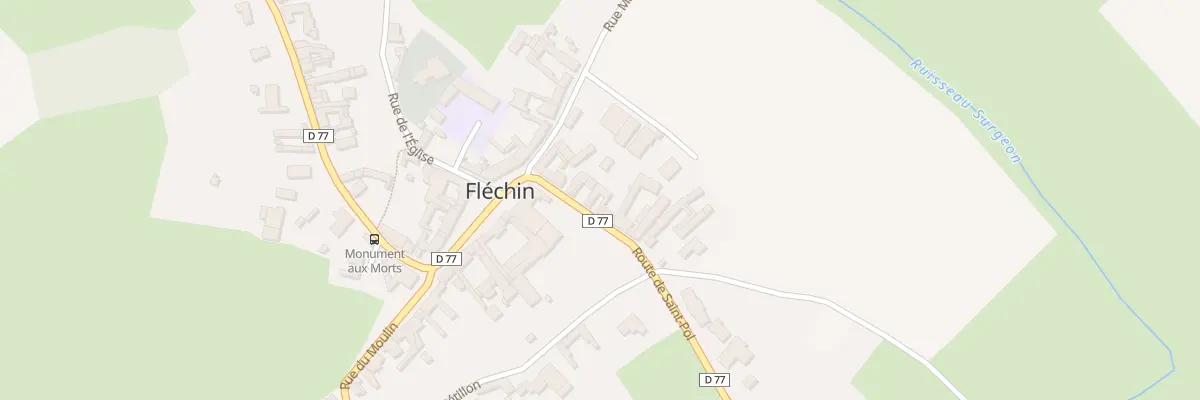 Plan du 7 Rte de Saint Pol à Fléchin