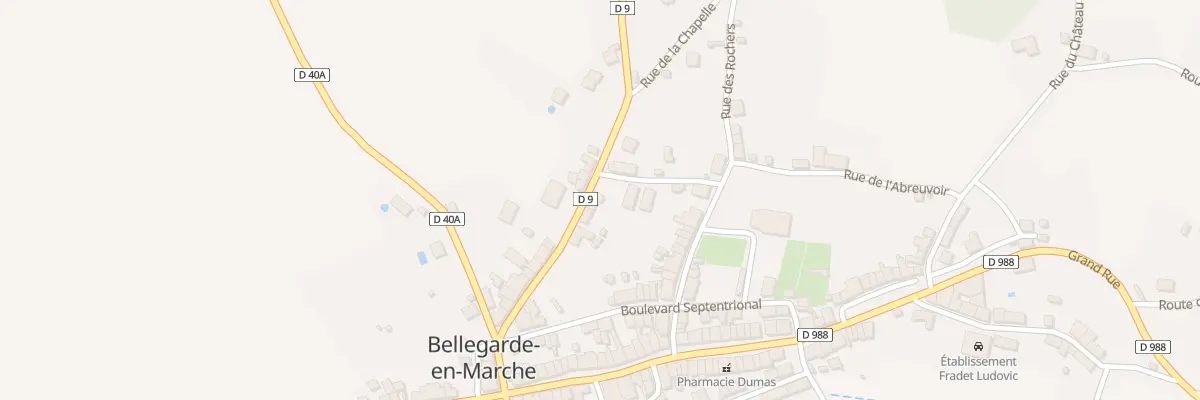Plan du 9 Rue de la Magdelaine à Bellegarde-en-Marche