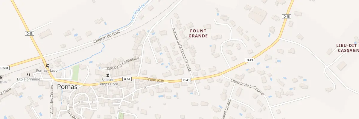 Plan du 7 Fount Grande à Pomas