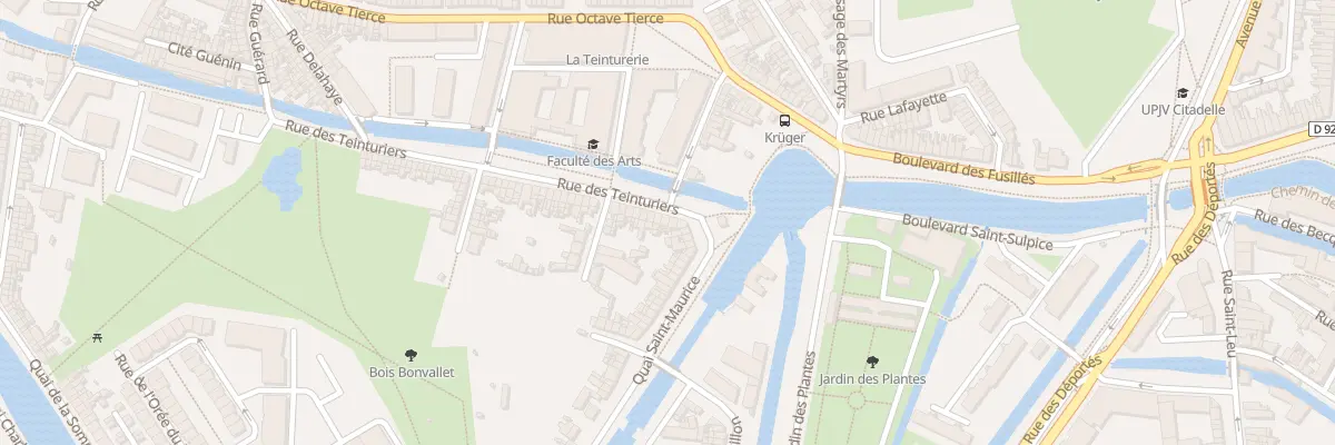 Plan du 5 Rue des Teinturiers à Amiens