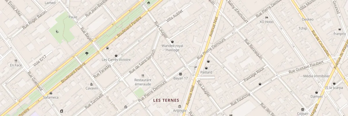 Plan du 37 Rue Laugier à Paris 17e Arrondissement