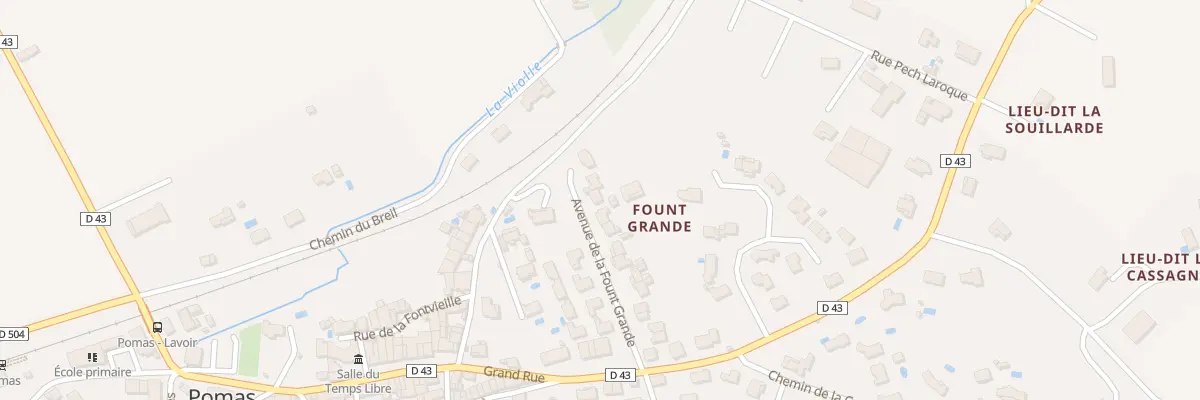 Plan du 5200 Av de la Fount Grande à Pomas