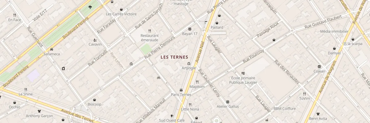 Plan du 21 Av Niel à Paris 17e Arrondissement