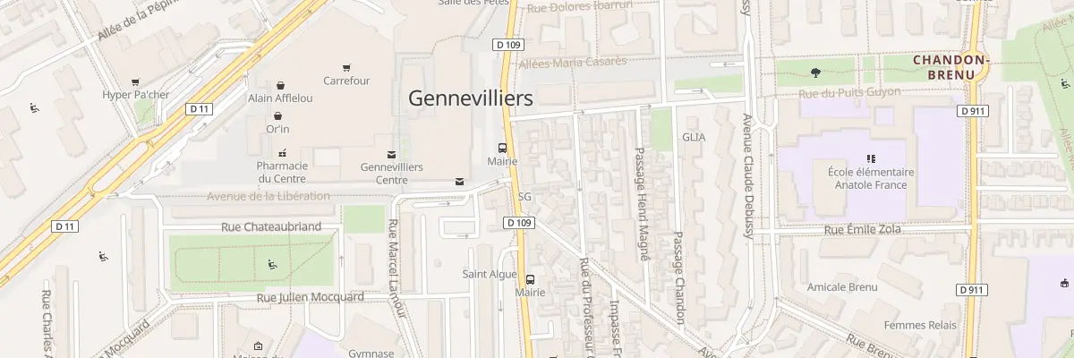 Plan du 140 Av Gabriel Péri à Gennevilliers