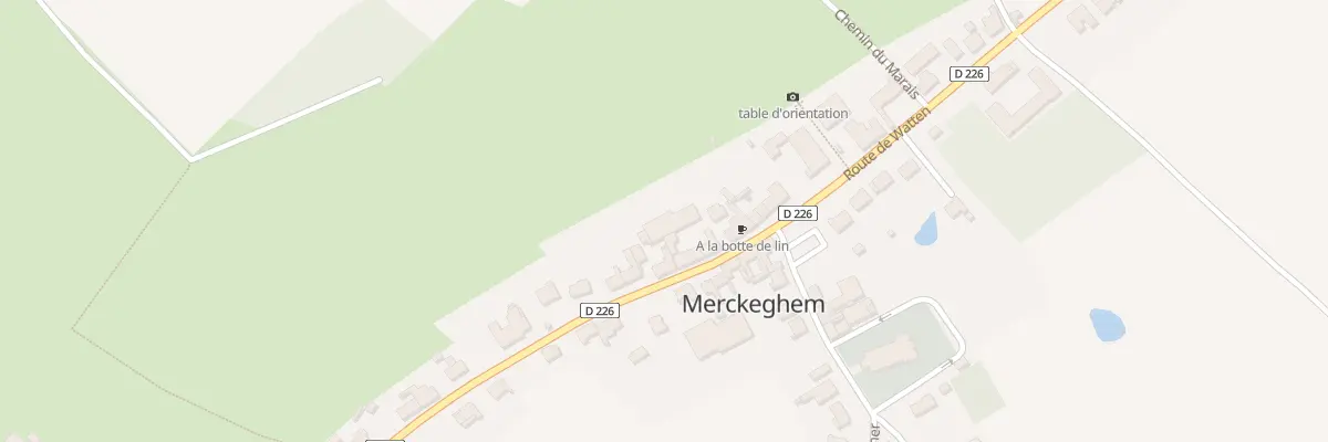 Plan du 172 Rte de Watten à Merckeghem