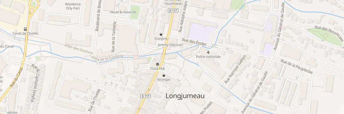 Plan du 95 Rue Pdt Francois Mitterrand à Longjumeau
